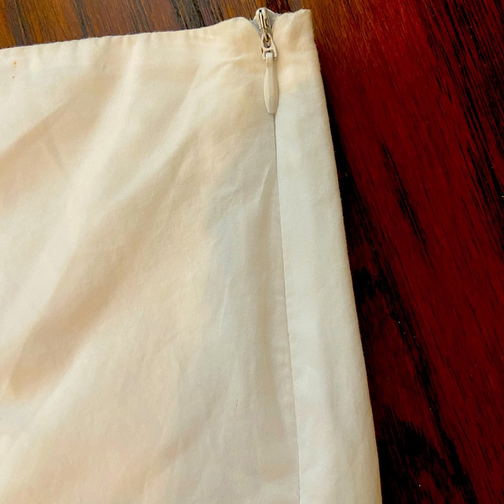 Zara Sz S white tie skort